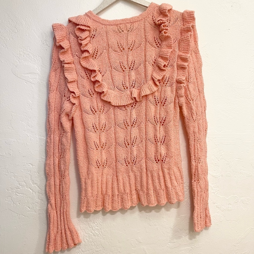 Loveshackfancy Warren Ruffle Button Up Cardigan T… - image 5